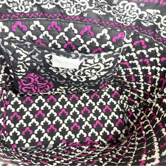 Vera Bradley Holiday Tote Canterbury Magenta - Picture 4 of 6